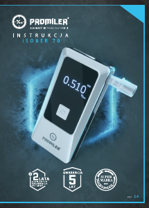 Instrukcja Promiler iSober 70 Alkomat