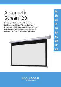 Manuale Overmax Automatic Screen 120 Schermo del proiettore