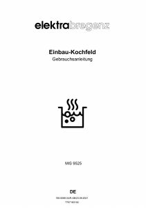 Bedienungsanleitung Elektra Bregenz MIS 9525 Kochfeld