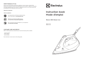 Hướng dẫn sử dụng Electrolux E8SI2-6OG Renew 800 Bàn ủi