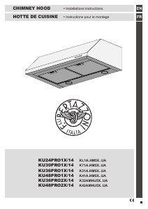 Mode d’emploi Bertazzoni KU36PRO2X/14 Hotte aspirante