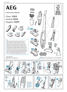 Vadovas AEG AS52CB18OG Dulkių siurblys