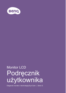 Instrukcja BenQ GL2780E Monitor LCD