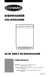 Handleiding Cosmo COS-DWD24FBR Vaatwasser