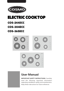 Handleiding Cosmo COS-304ECC Kookplaat