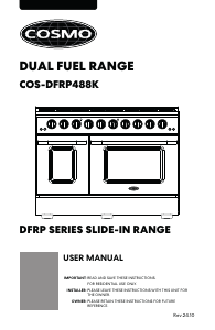 Bruksanvisning Cosmo COS-DFRP488K Spis
