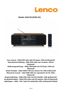 Manual de uso Lenco DAR-251 Radio