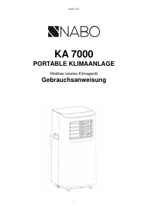 Bedienungsanleitung NABO KA 7000 Klimagerät