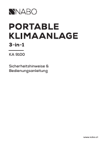 Bedienungsanleitung NABO KA 9100 Klimagerät