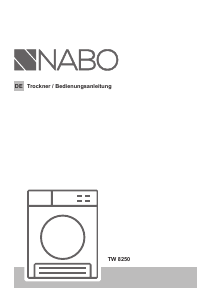 Bedienungsanleitung NABO TW 8250 Trockner