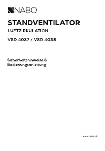 Bedienungsanleitung NABO VSD 4037 Ventilator
