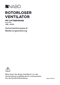 Bedienungsanleitung NABO VBL 3000 Ventilator