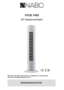 Bedienungsanleitung NABO VTUD 7455 Ventilator