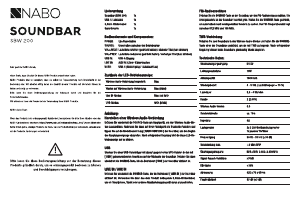 Bedienungsanleitung NABO SBW-200 Heimkinosystem