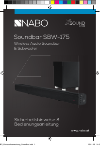 Bedienungsanleitung NABO SBW-175 Heimkinosystem