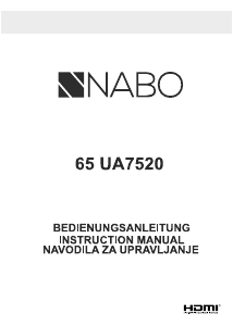 Bedienungsanleitung NABO 65 UA7520 LED fernseher
