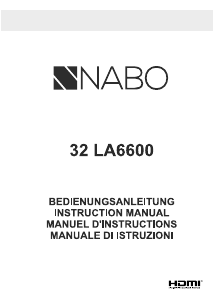 Bedienungsanleitung NABO 32 LA6600 LED fernseher