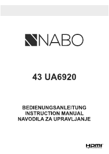 Bedienungsanleitung NABO 43 UA6920 LED fernseher