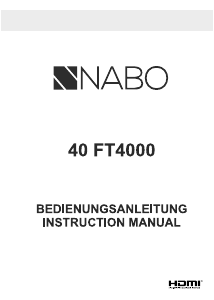 Bedienungsanleitung NABO 40 FT4000 LED fernseher