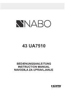Bedienungsanleitung NABO 43 UA7510 LED fernseher