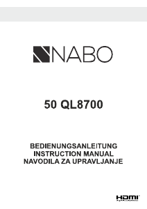 Bedienungsanleitung NABO 50 QL8700 LED fernseher