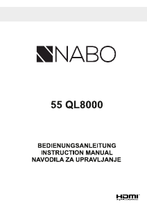 Bedienungsanleitung NABO 55 QL8000 LED fernseher