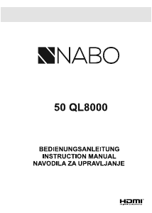 Bedienungsanleitung NABO 50 QL8000 LED fernseher