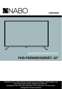 Bedienungsanleitung NABO 32 WO5000 LED fernseher