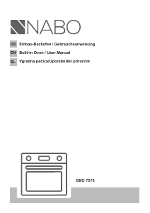 Priročnik NABO EBO 7575 Pečica