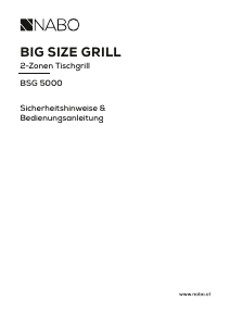 Bedienungsanleitung NABO BSG 5000 Tischgrill