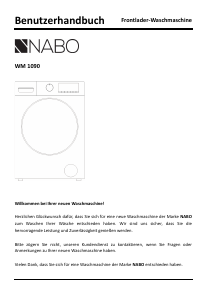 Bedienungsanleitung NABO WM 1090 Waschmaschine