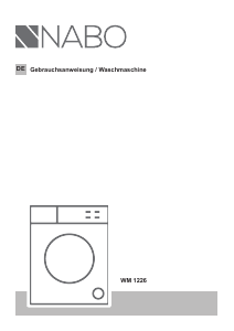 Bedienungsanleitung NABO WM 1226 Waschmaschine