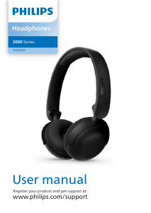 Manual Philips TAH2209WT Headphone