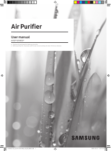 Manual Samsung AX32BG3100GB Air Purifier