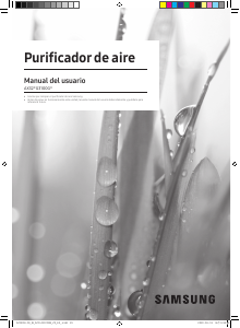 Manual de uso Samsung AX32BG3100GGZS Purificador de aire