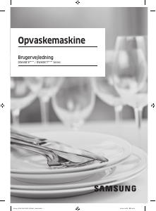 Brugsanvisning Samsung DW60BG750B00EE Opvaskemaskine