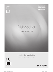 Manual Samsung DW60M6040FS/GU Dishwasher