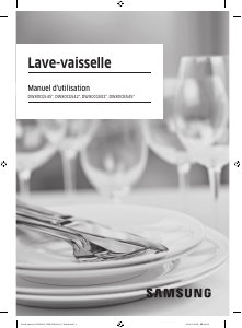 Mode d’emploi Samsung DW80CG5450MTAA Lave-vaisselle