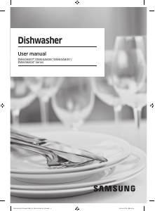 Manual Samsung DW60A8050FS/ZS Dishwasher