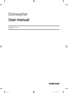 Bruksanvisning Samsung DW70H73YCFR Diskmaskin