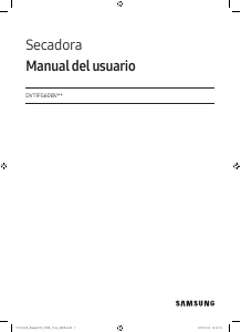 Manual de uso Samsung DV11FG60BVBEED Secadora