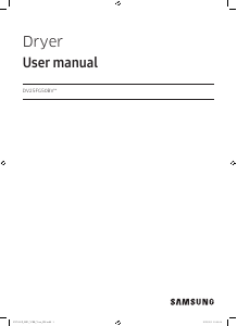 Manual Samsung DV25FG50BVBEAC Dryer