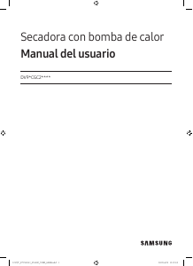 Manual de uso Samsung DV90CGC2A0AEZS Secadora