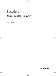 Manual de uso Samsung DV90F24UGS Secadora