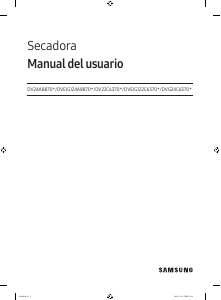 Manual de uso Samsung DV22C6370PW Secadora