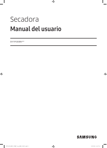 Manual de uso Samsung DV11FG50BVBBAX Secadora