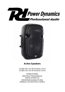 Manual de uso Power Dynamics 178.880 PDE-12A Mp3 Altavoz