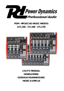 Manual Power Dynamics 171.166 PDM-L405 Mixing Console