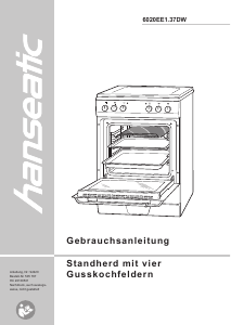 Bedienungsanleitung Hanseatic 6020EE1.37DW Herd