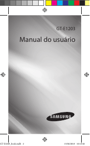 Manual Samsung GT-E1203 Telefone celular